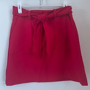 Loft Brand size 0 Carmine Belted Mini Skirt